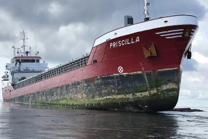  incident of the general cargo vessel Priscilla 
